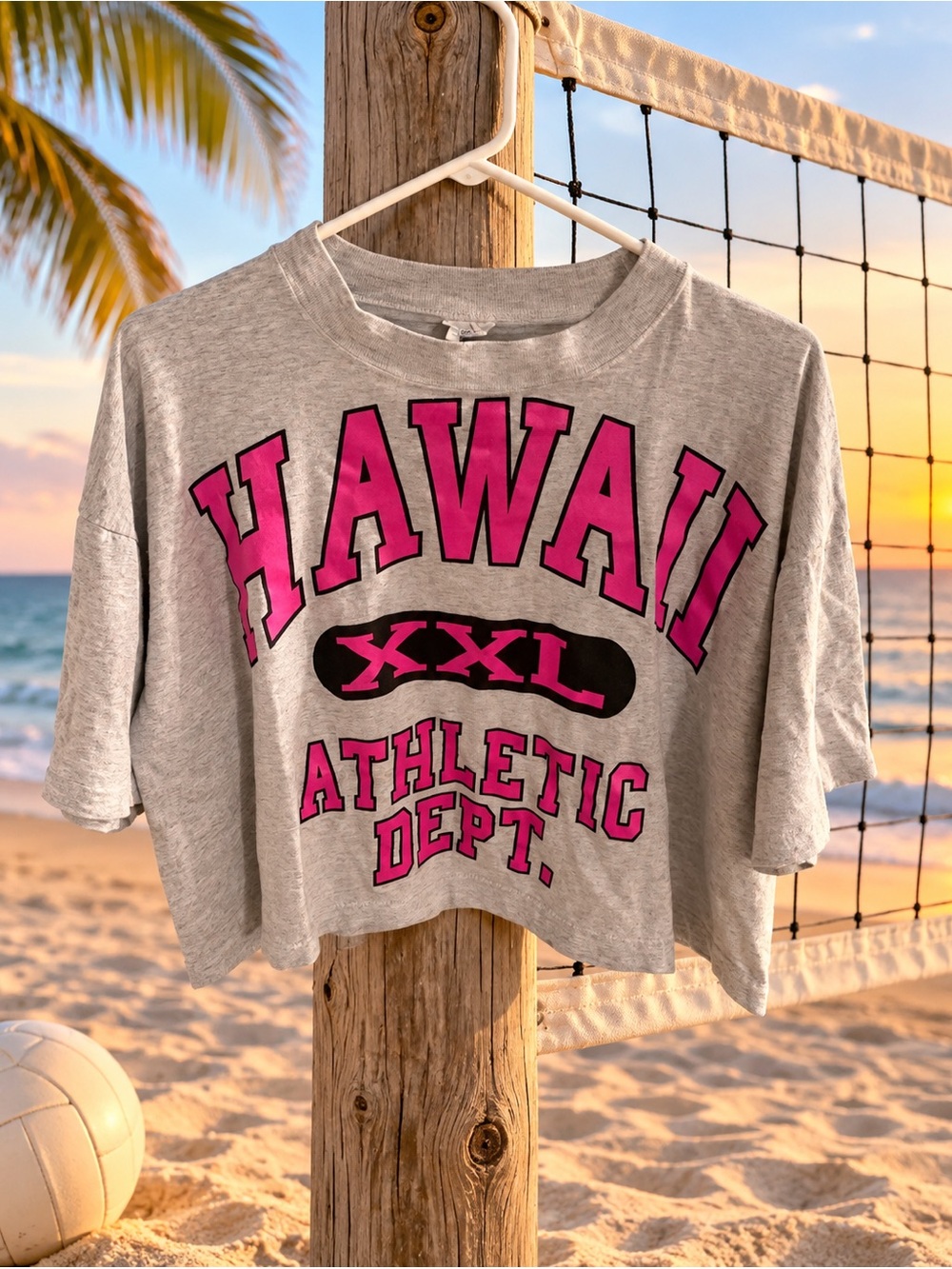 College Ware USA Vintage 90’s Hawaii Oversized Crop Top Size - OSFA